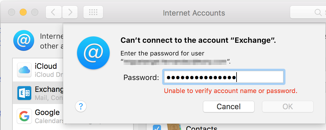 mac mail client keeps asking for password